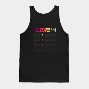 New Year 2024 Typography  Design Tank Top